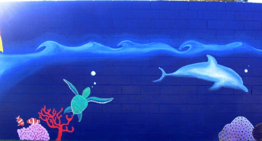 Miami-Mural-Turtle-and-Dolphin